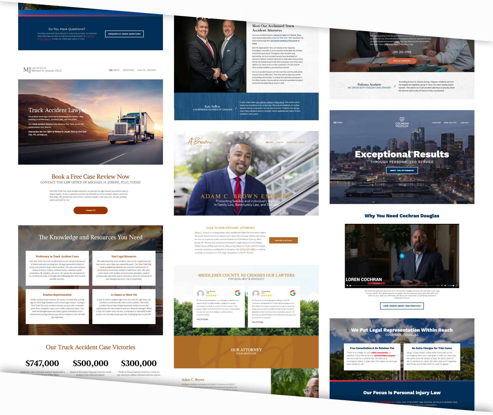 Examples of Einstein clients' premium SEO content