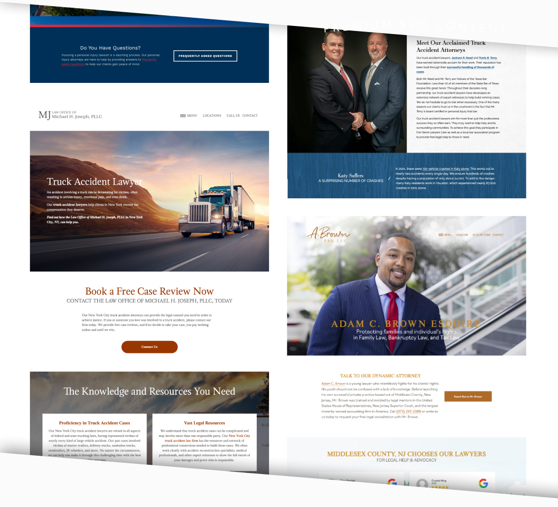 Examples of Einstein clients' premium SEO content