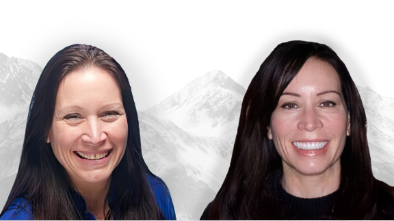 Laura before and after a smile makeover