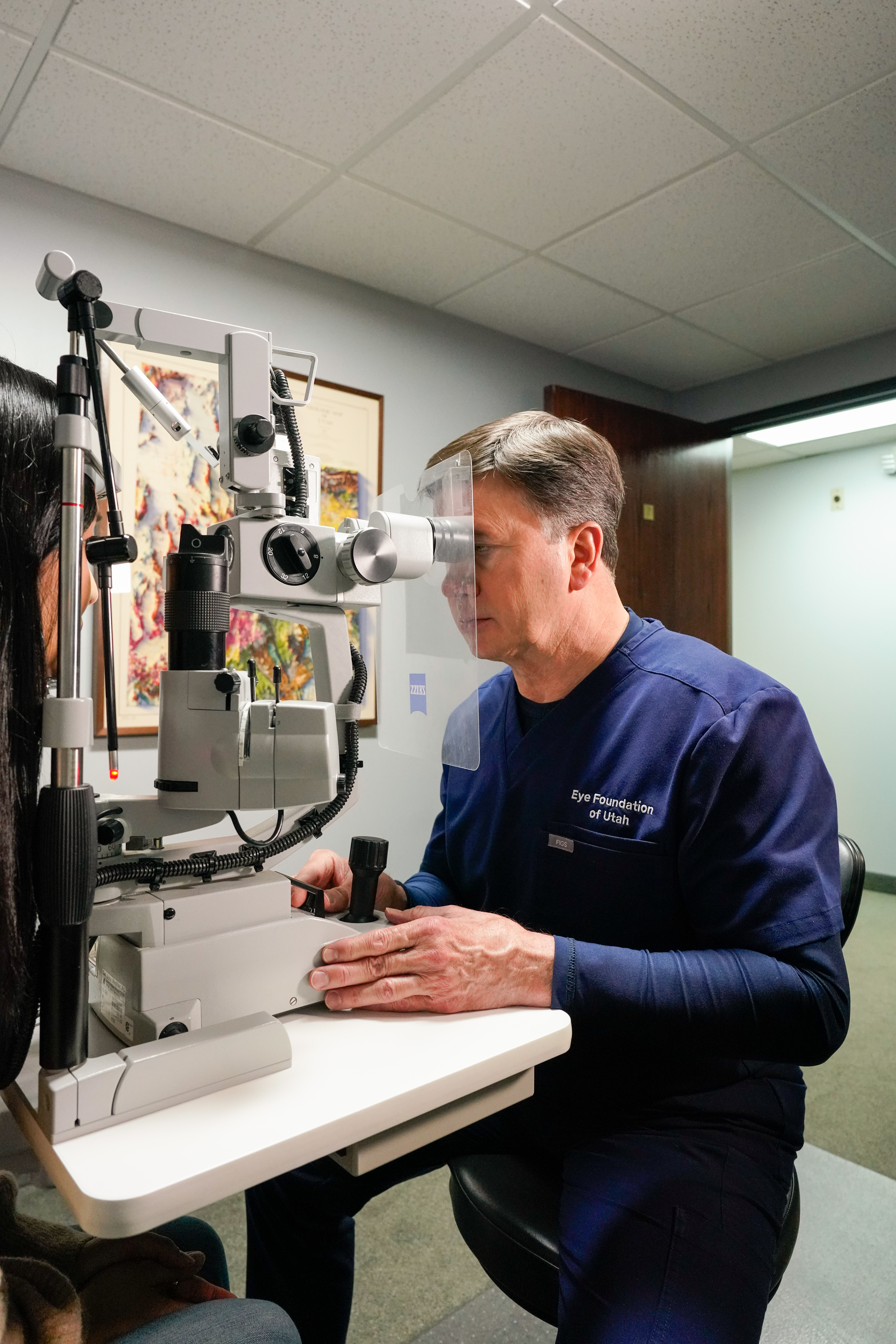 ophthalmologist at work