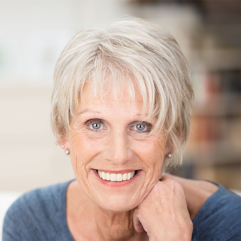 Mature woman smiling
