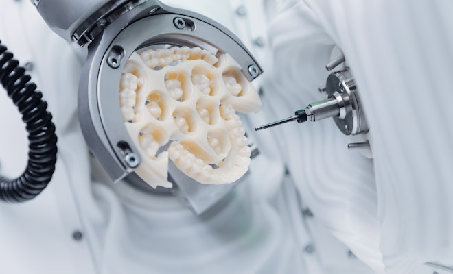 Machine crafting dental restorations