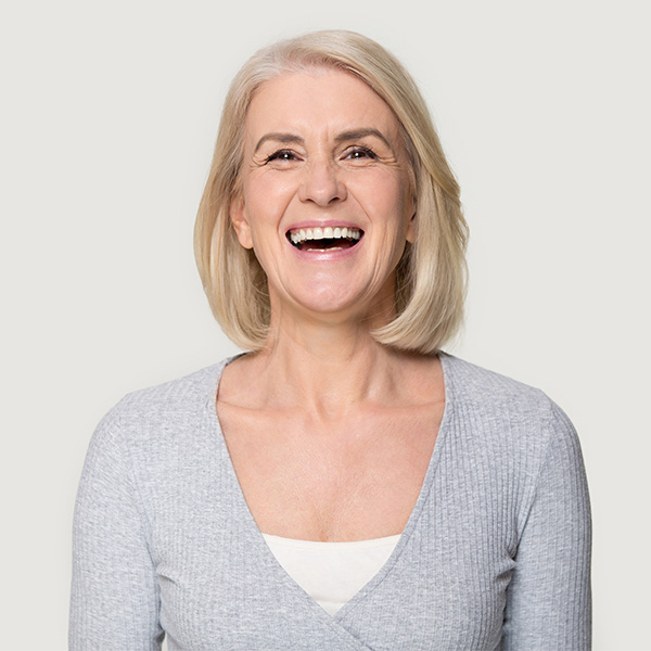 Older woman smiling