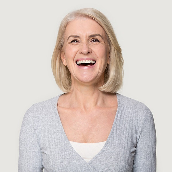 Older woman smiling
