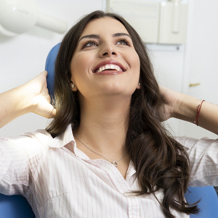 Relaxed sedation dentistry patient