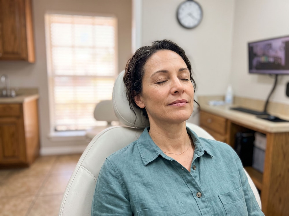 woman under sedation
