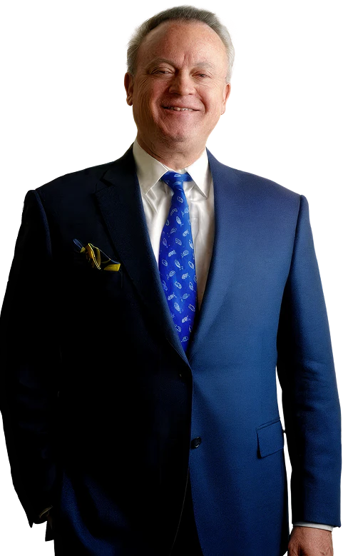 dr. bernardino arocha in blue suit