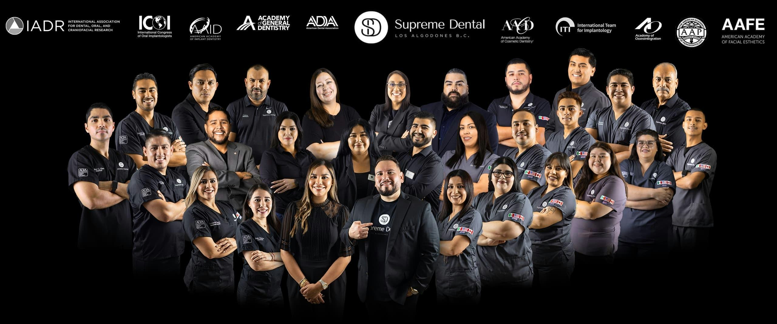 Group photo of staff at Supreme Dental Clinic