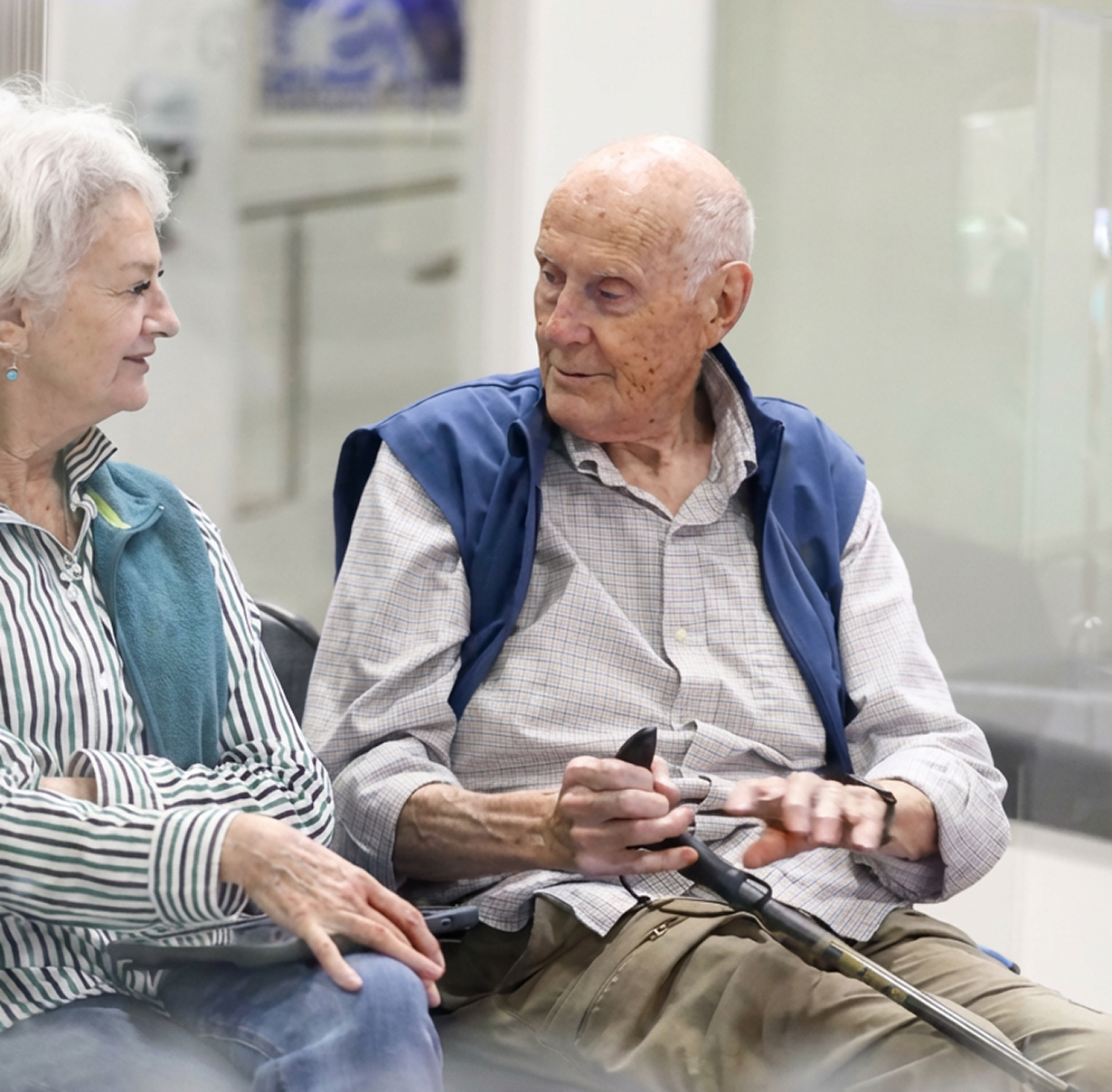 patient in the waiting room