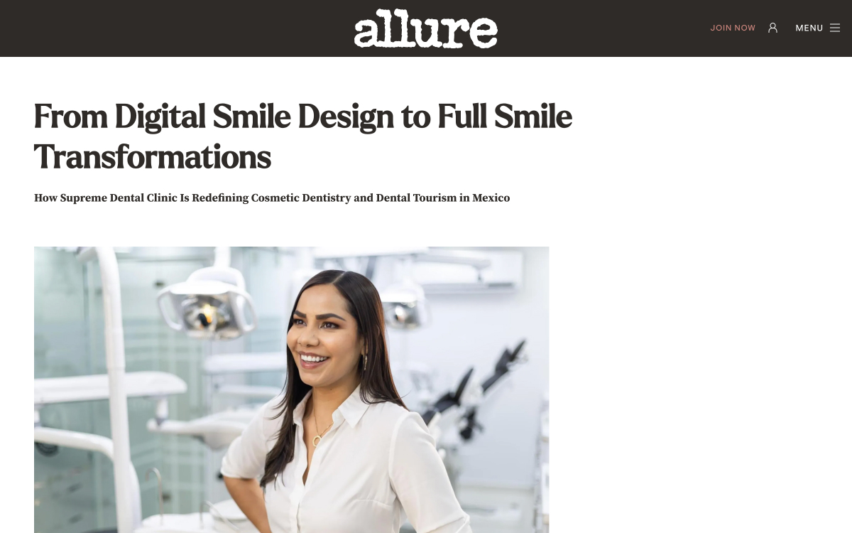 Allure feature on digital smile design and full smile transformations