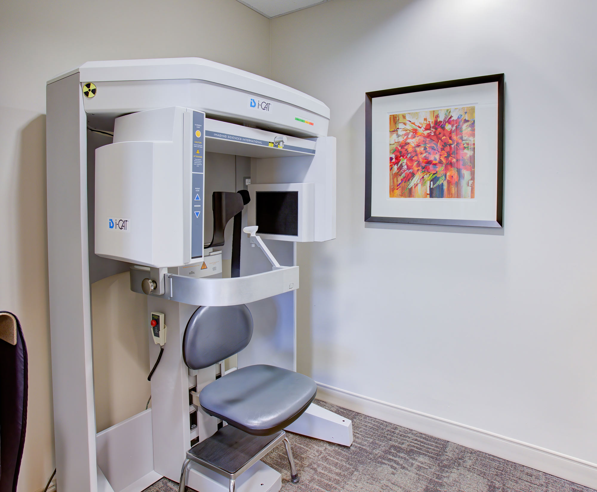 iCAT machine and painting