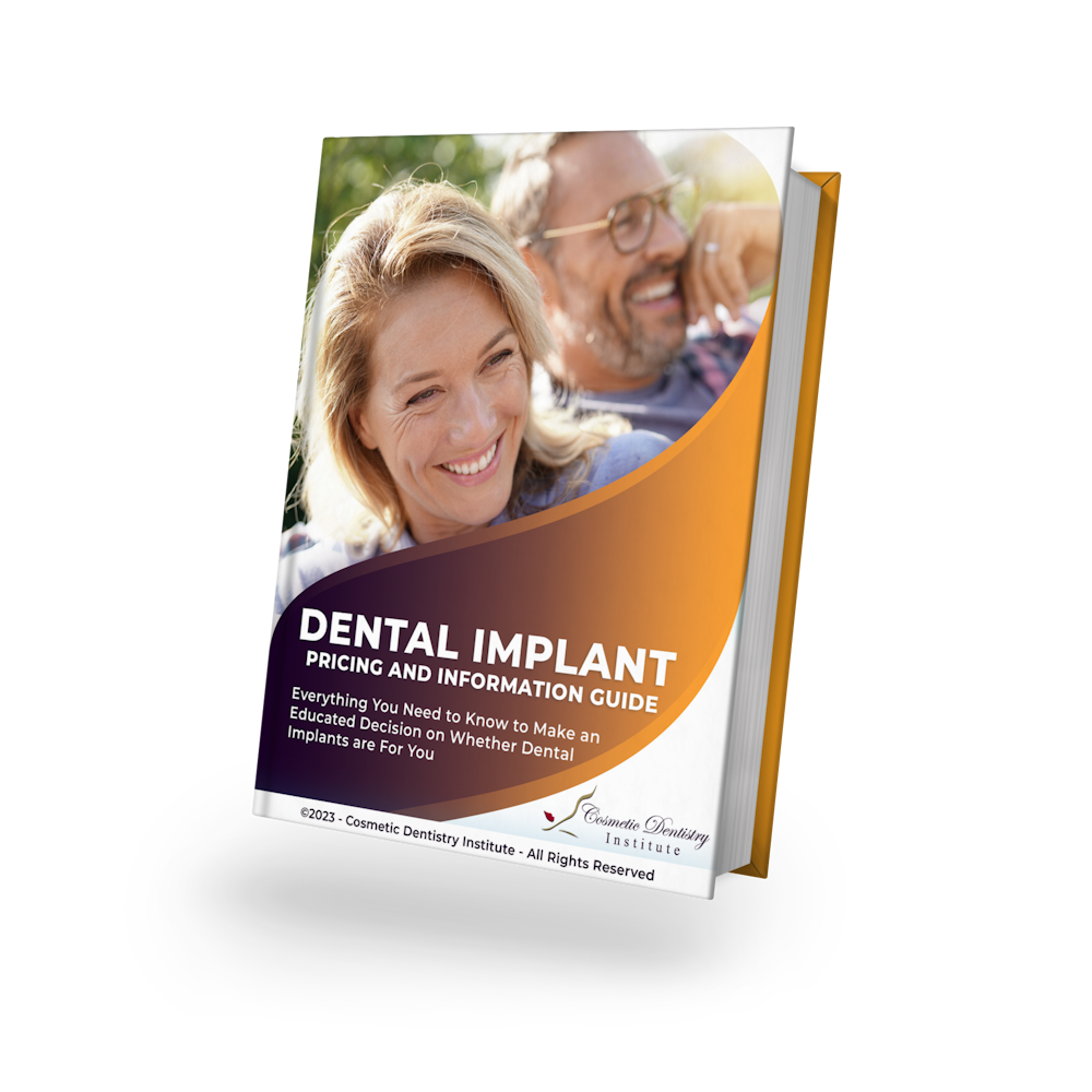 cover of dental implant pricing and information guide