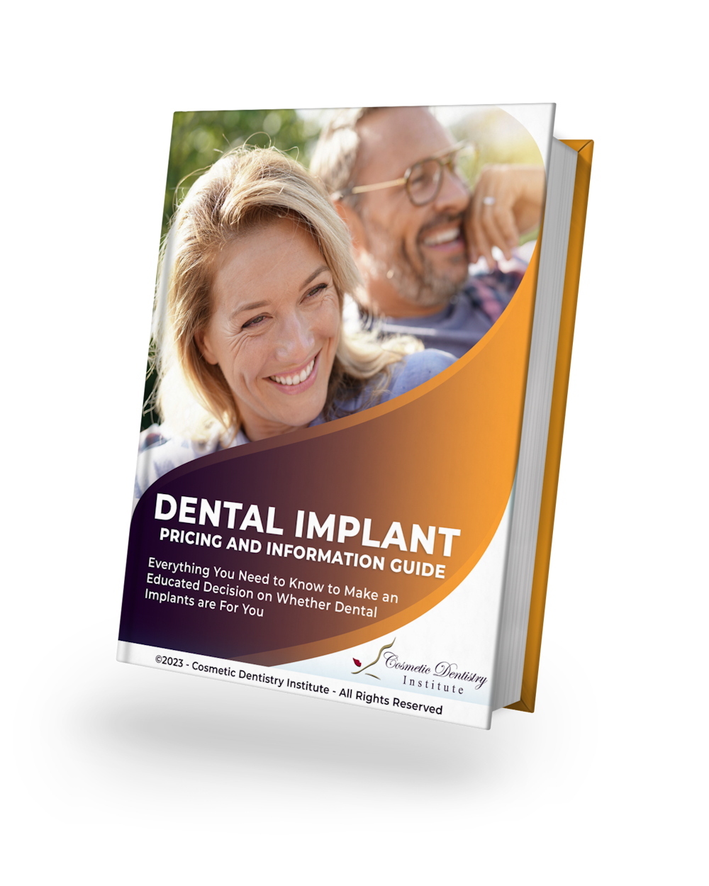 cover of dental implant pricing and information guide