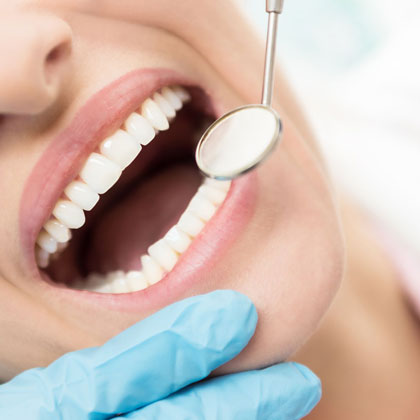 Doctor working on patient