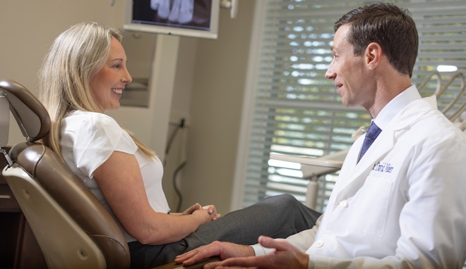 Dr. Whalen with patient