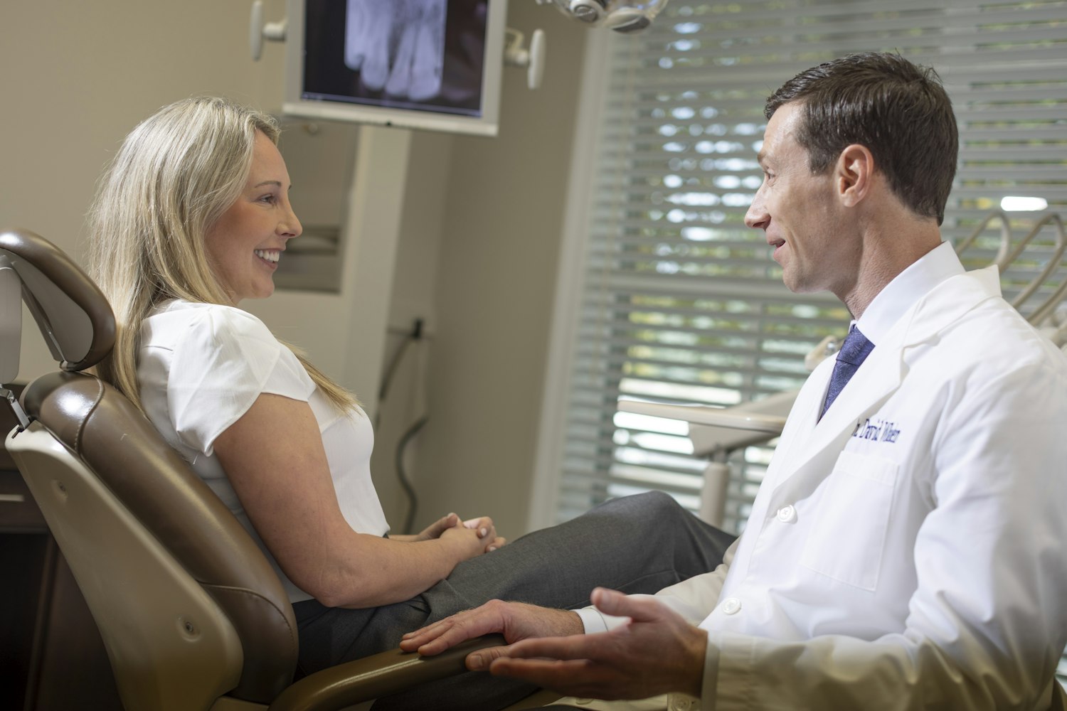Dr. Whalen with patient