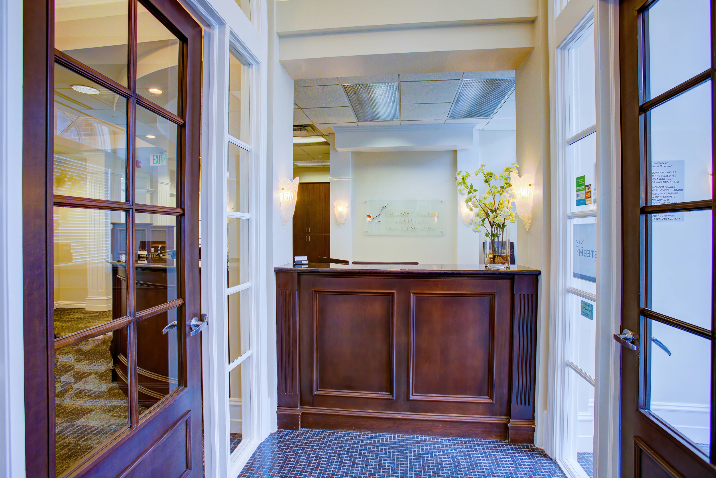 Office reception desk