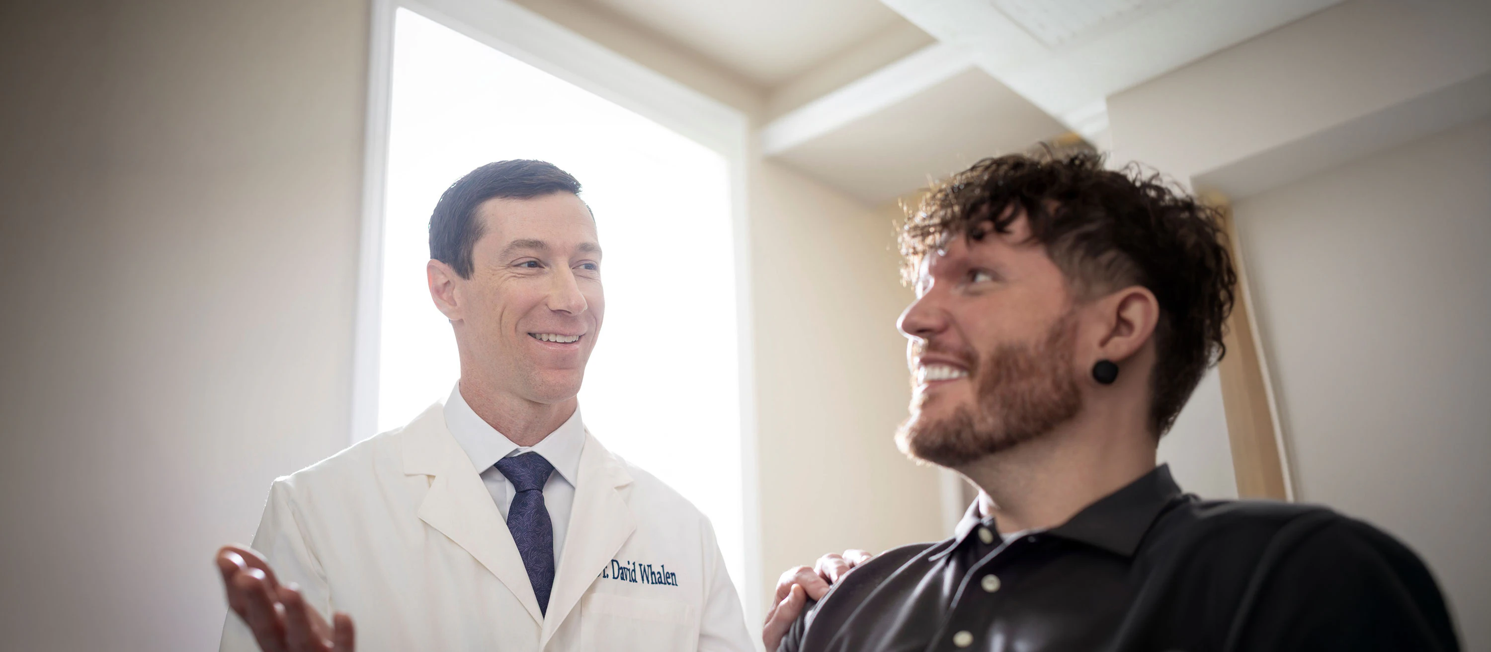 Dr. Whalen and patient