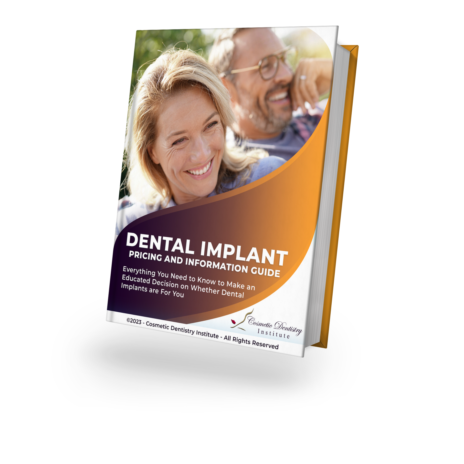 cover of dental implant pricing and information guide
