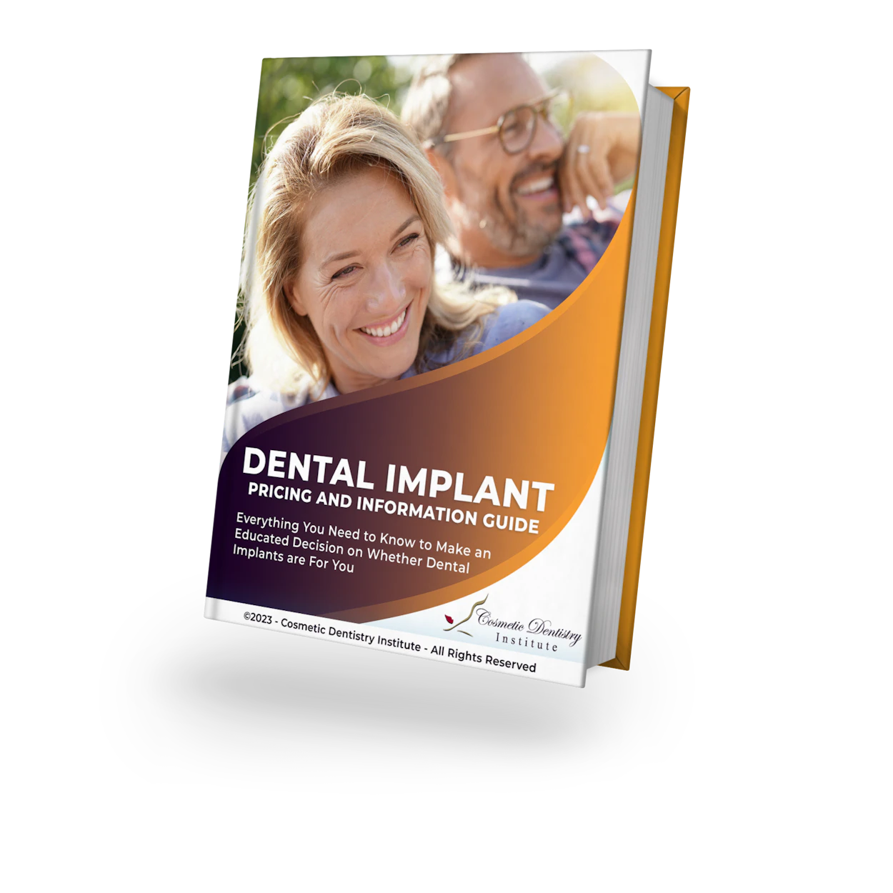 cover of dental implant pricing and information guide