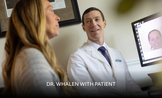 Dr. Whalen with patient