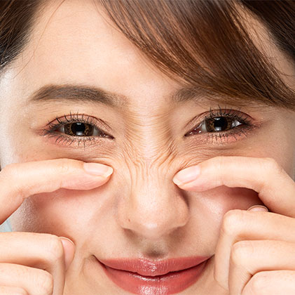 Close-up of bunny lines