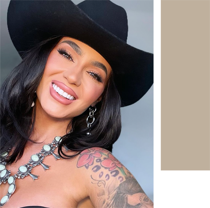 man and woman smiling