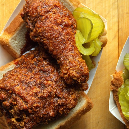 Nashville hot chicken sandwich