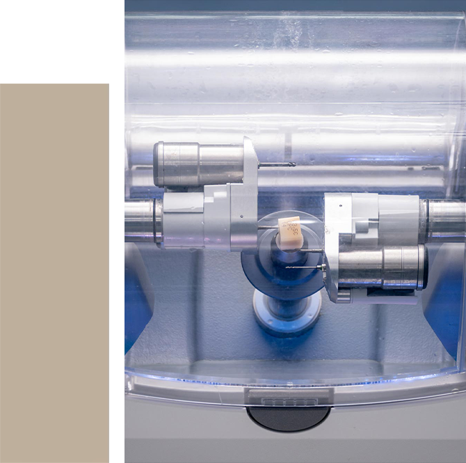 CEREC machine creating crown