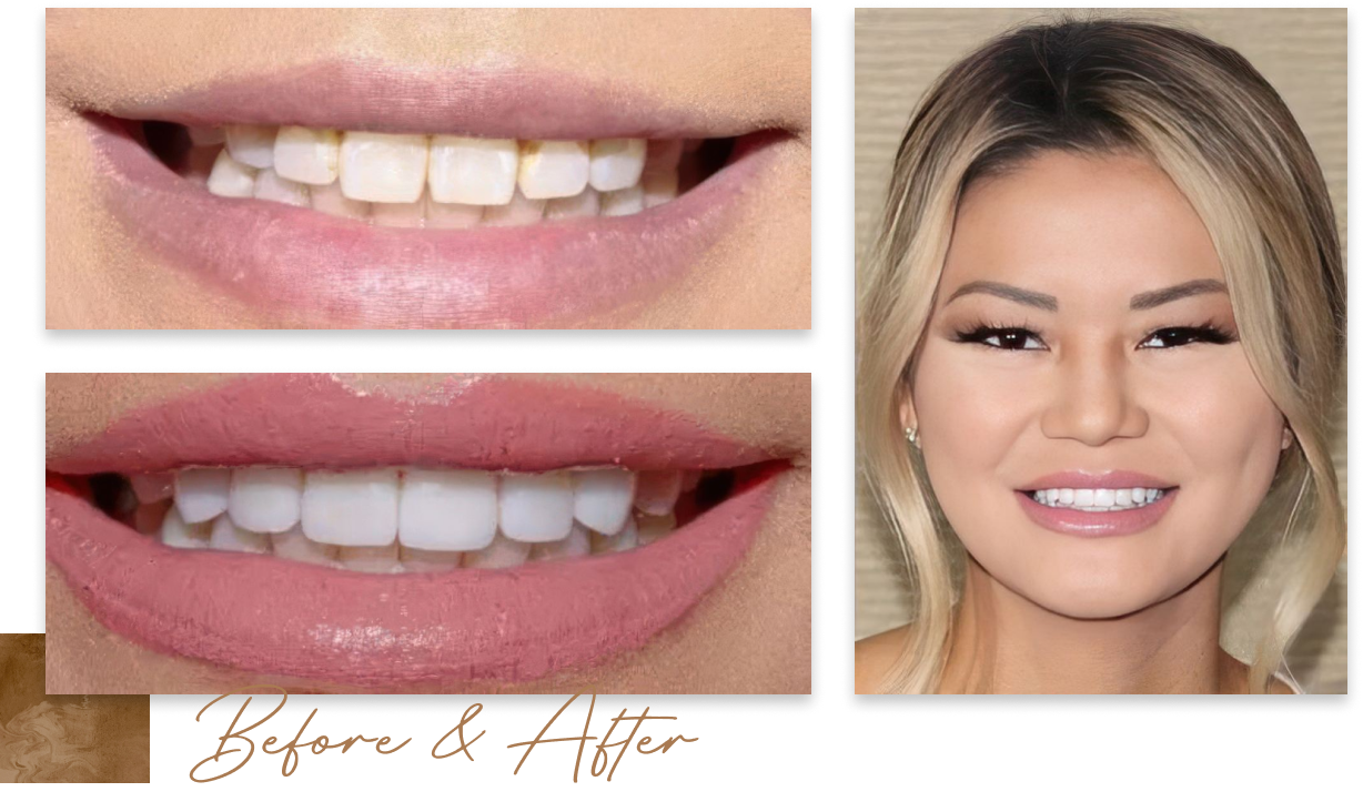 Smiles by Myles patient before and after veneers