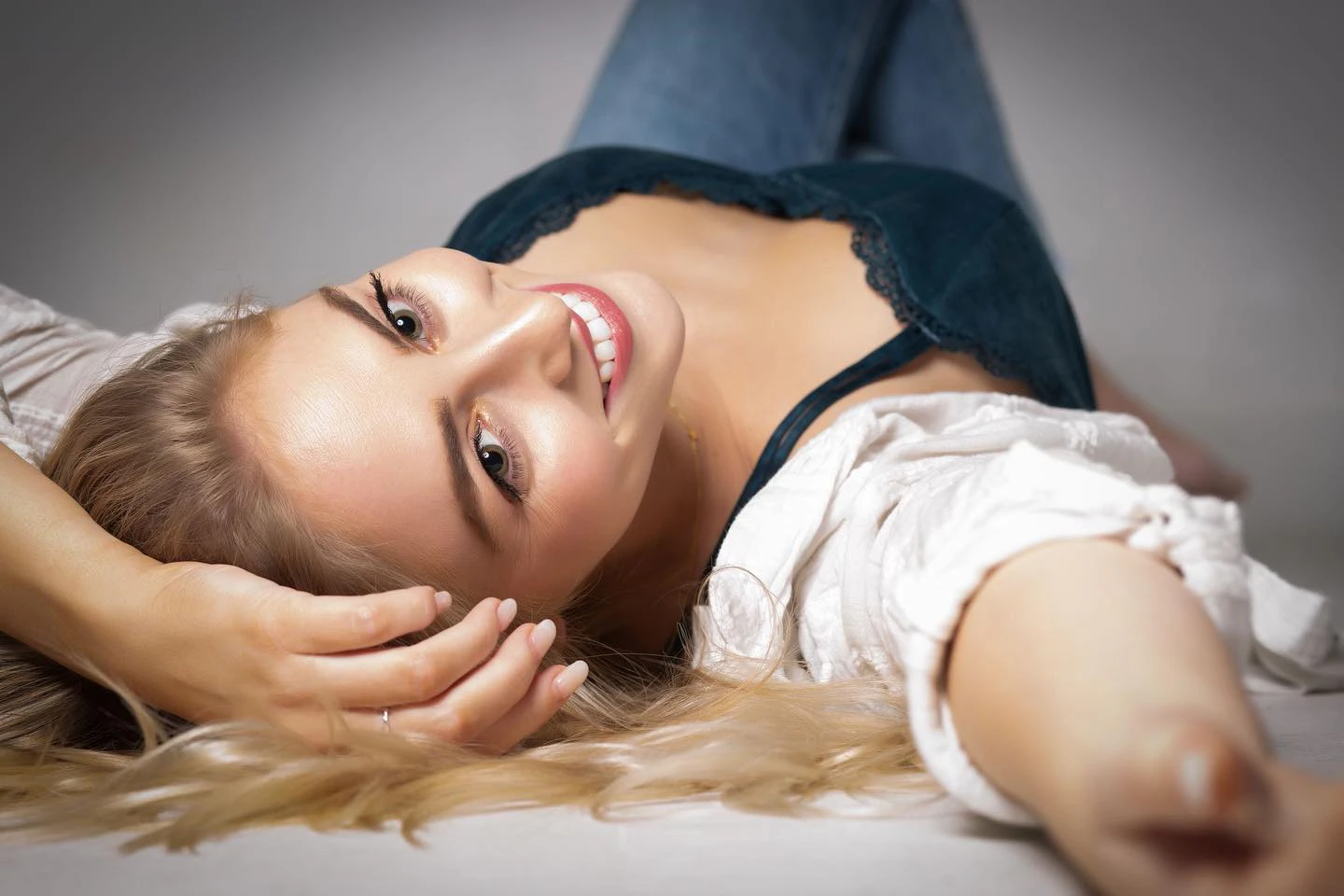 Woman smiling