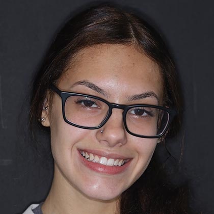 Dr. Todd Goldstein's patient Mya after Invisalign