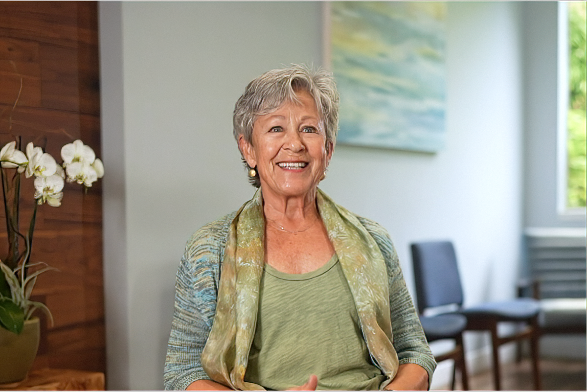 Real patient smiling