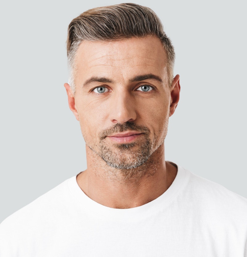 Man wearing white shirt