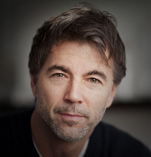 Attractive man after hair restoration