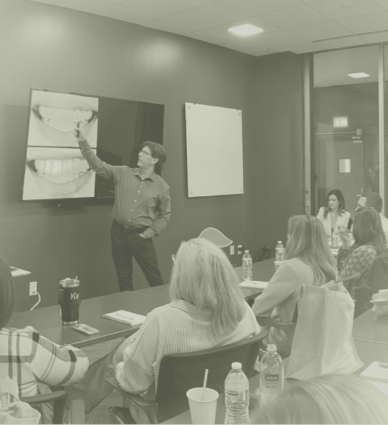 Dr Nabors teaching a dental class