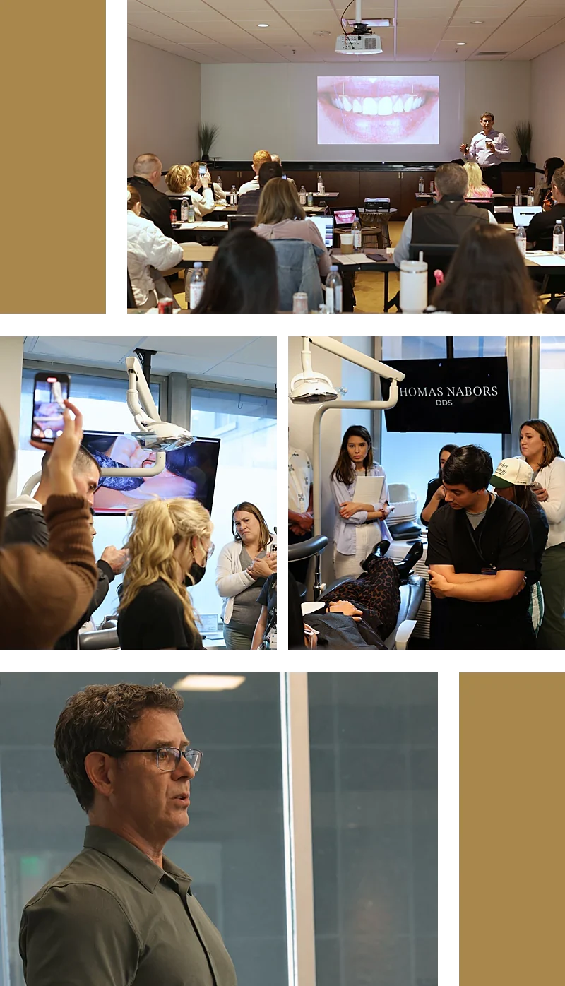 Dr. Nabors teaching a porcelain veneer course in Nashville