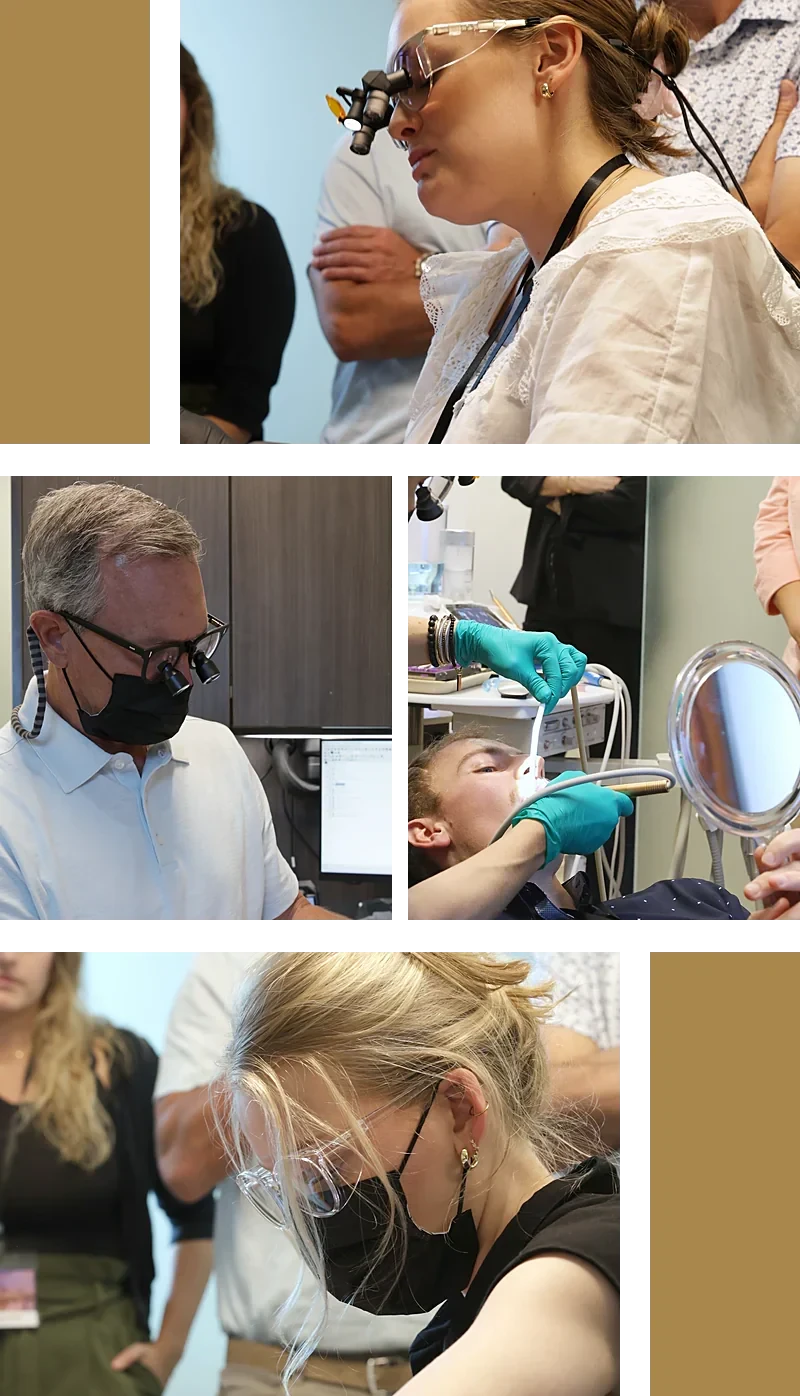 Dr. Nabors treating a live patient during the No-Prep LIVE course