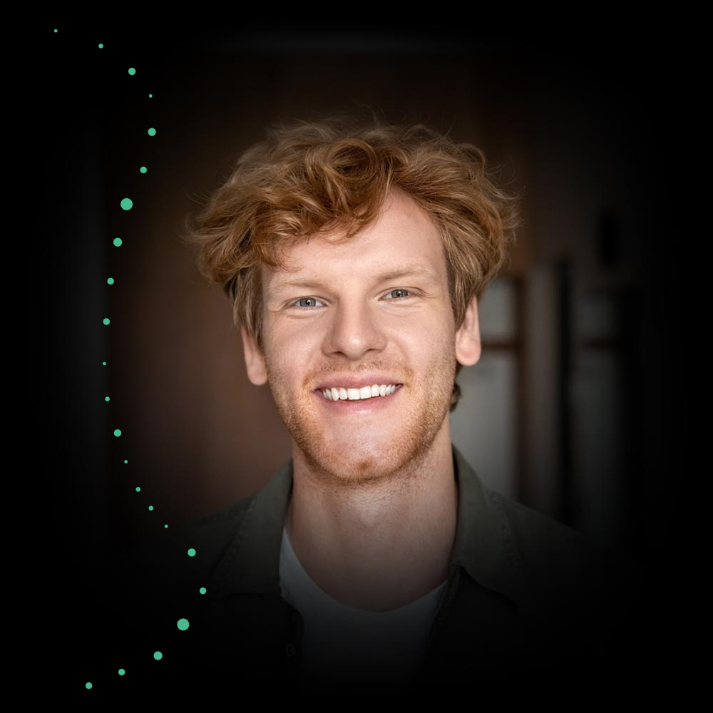 man with straight teeth smiling