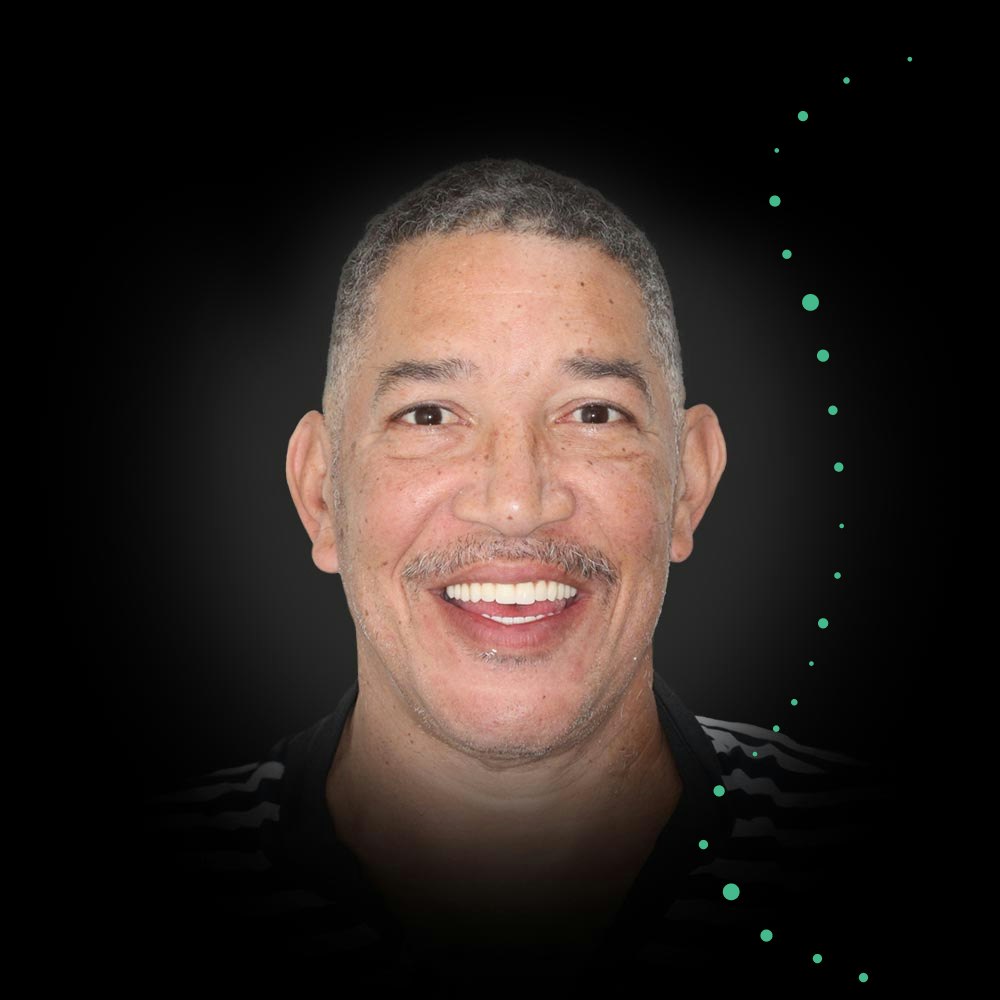 Smiling woman after Invisalign treatment