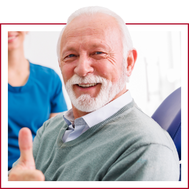 Smiling crown patient