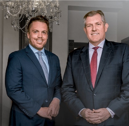 Criminal defense attorneys Joseph P St. Louis and Ryan Huffman