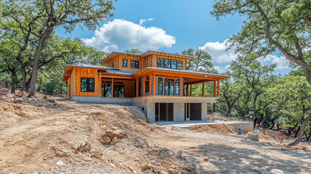 A Home under construction