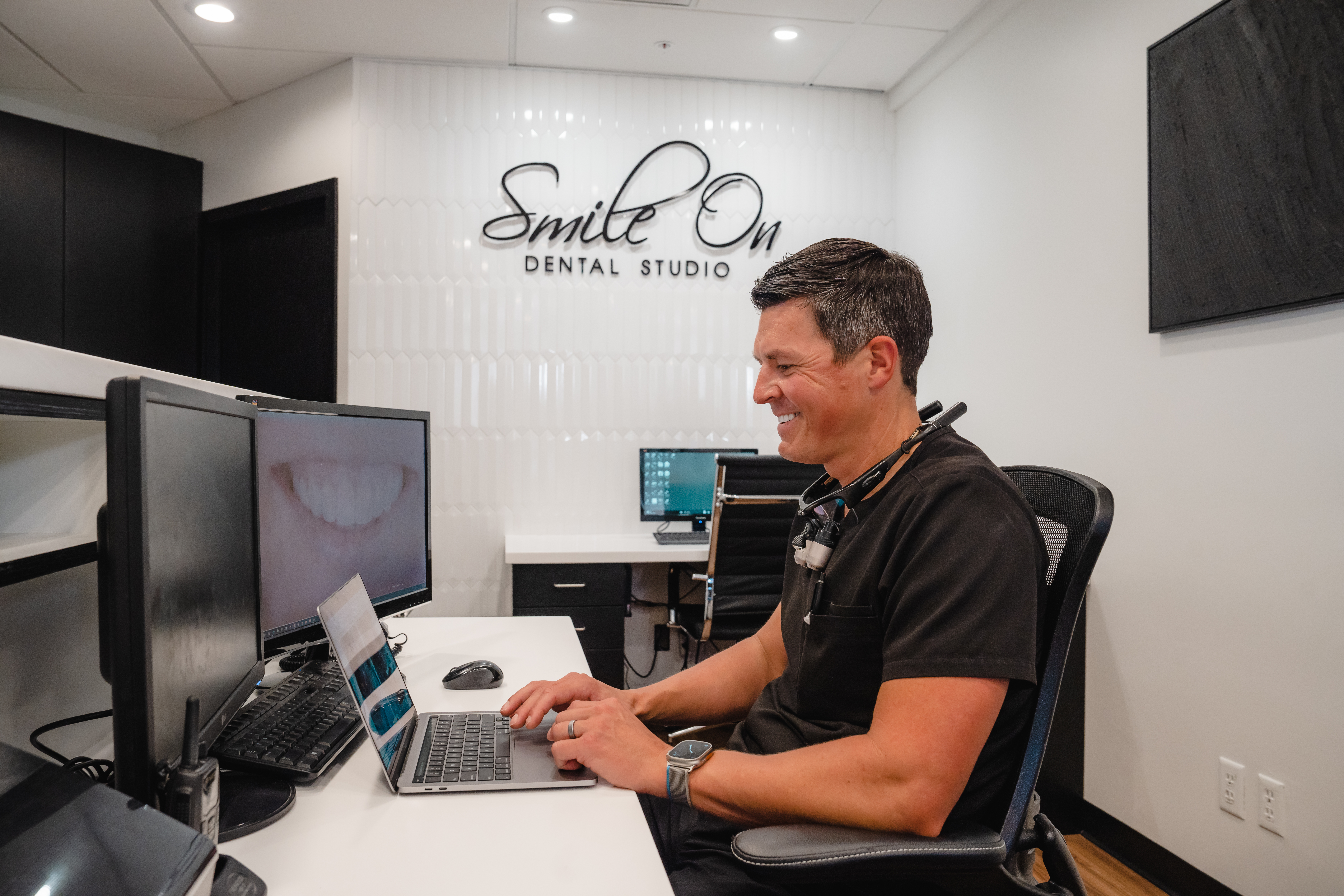 Dr. Chris Hill Preparing for Virtual Consult