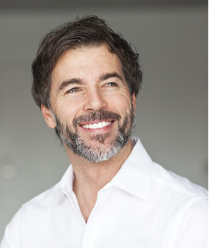 middle aged man smiling