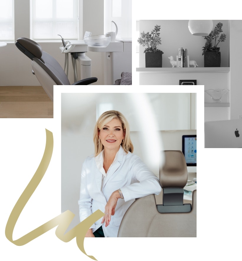 Collage of Dr. Lindsey Marshall and her Philadelphia office