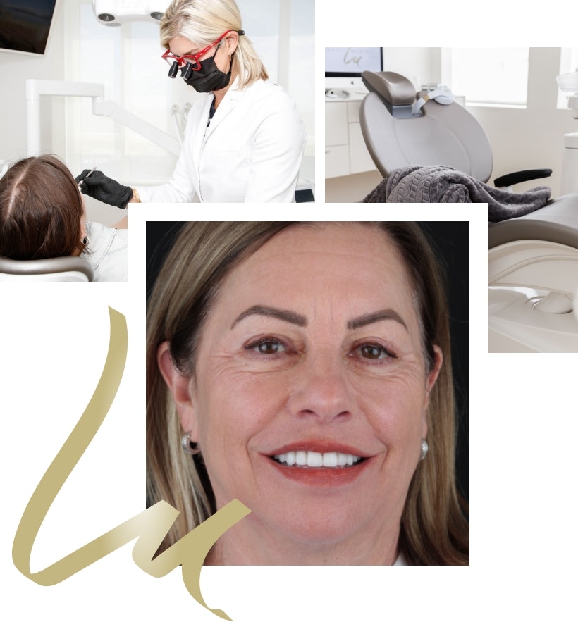 Dr. Lindsey Marshall with a patient and the patient's results