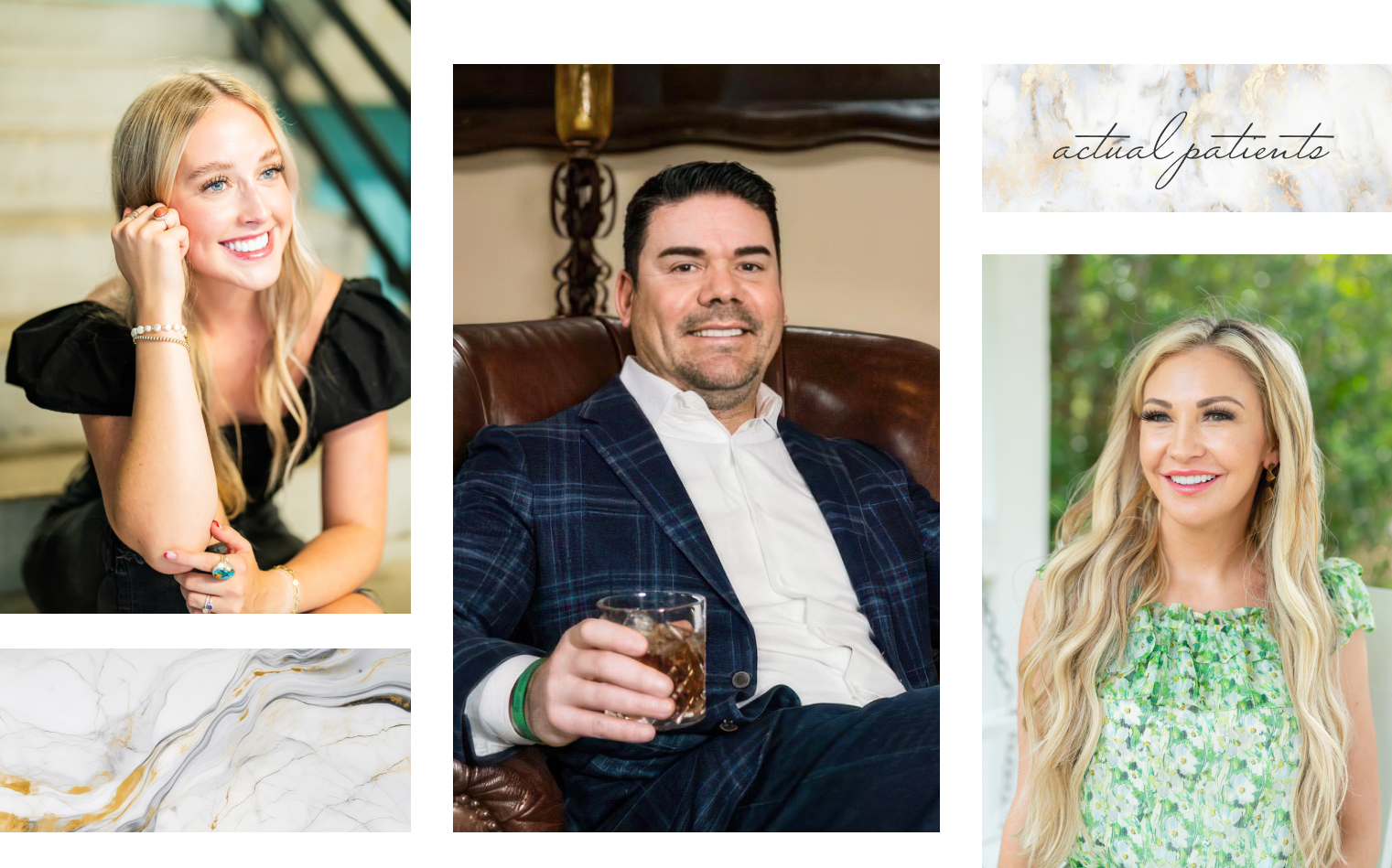 Dr. Scott Young's actual patients with beautiful smiles after cosmetic dentistry