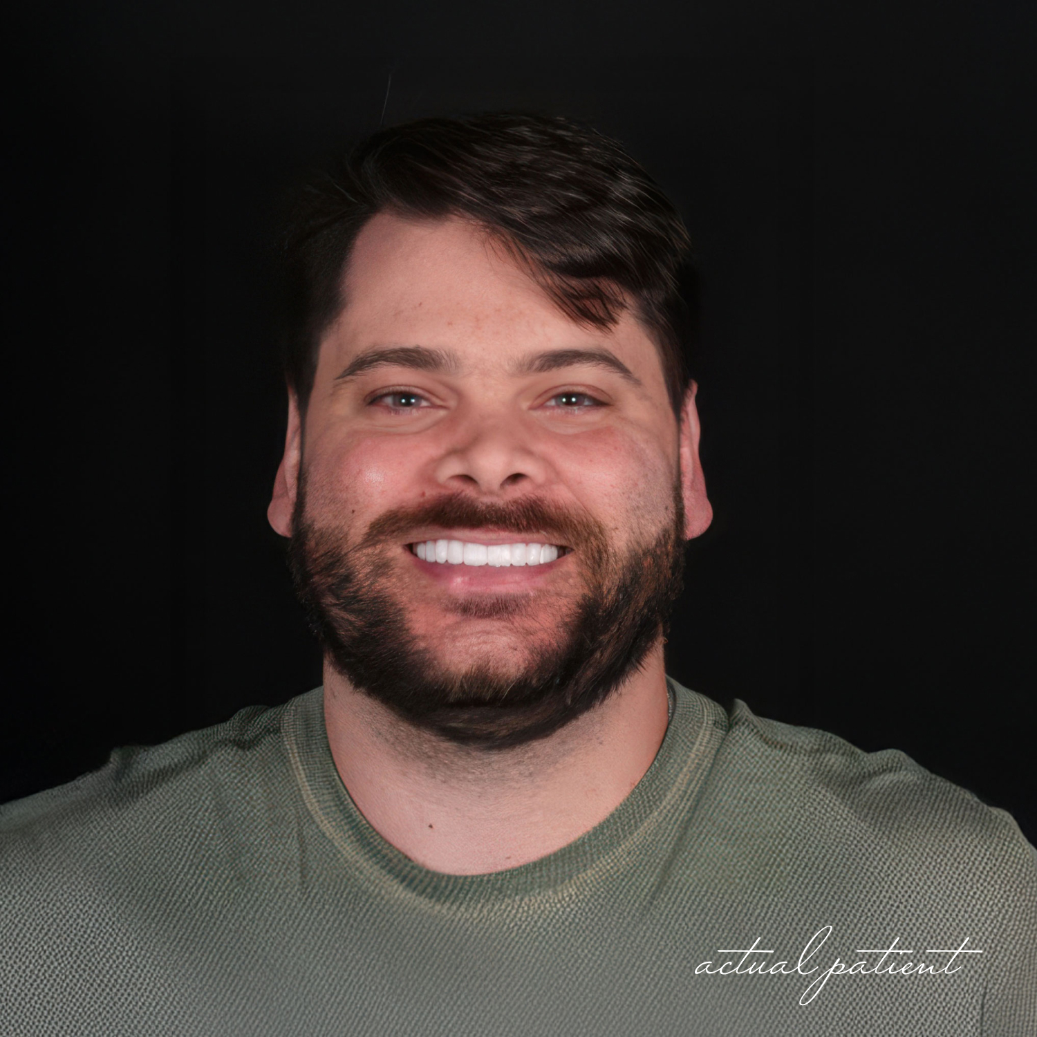 man who got dental implants