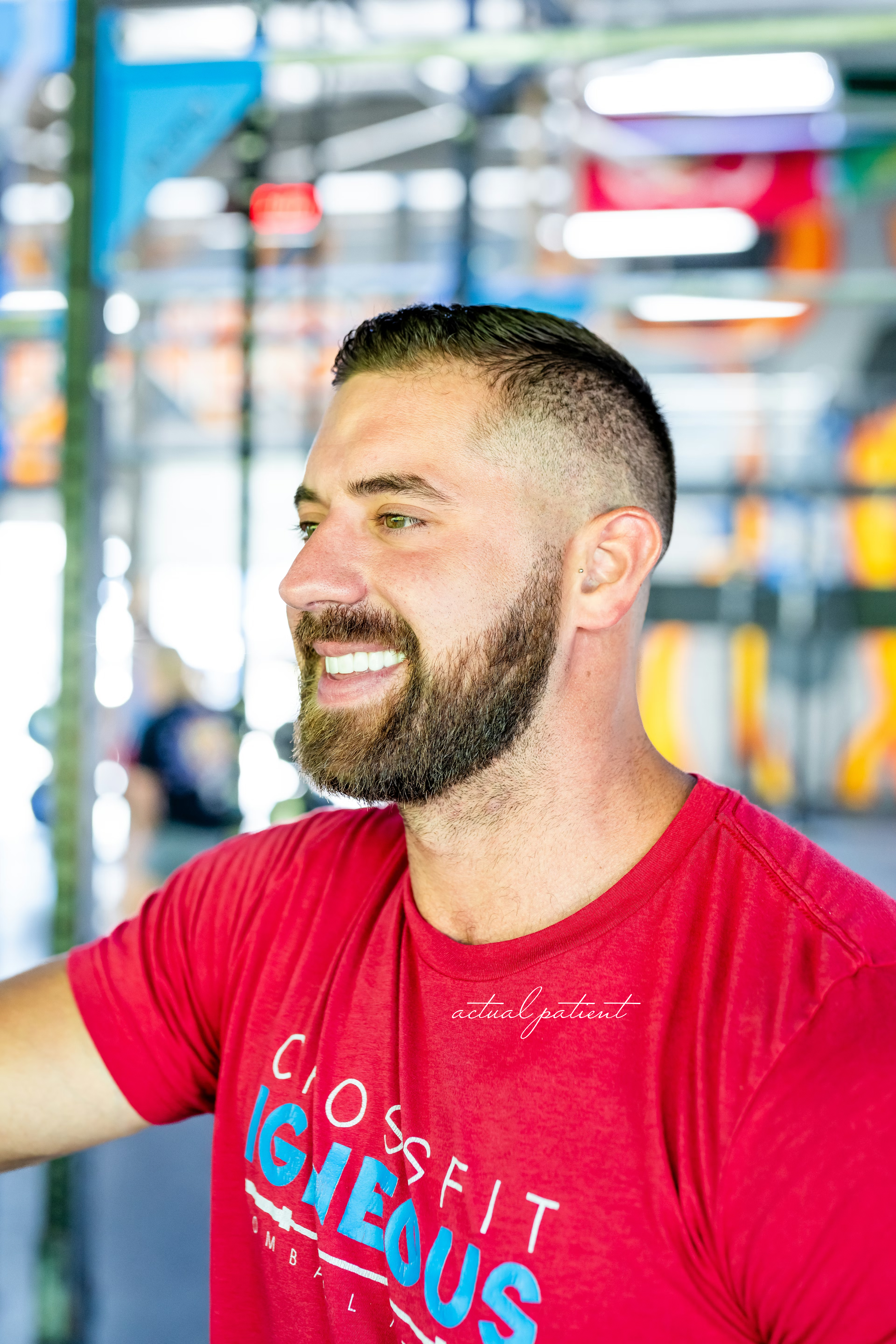 smiling man with great teeth